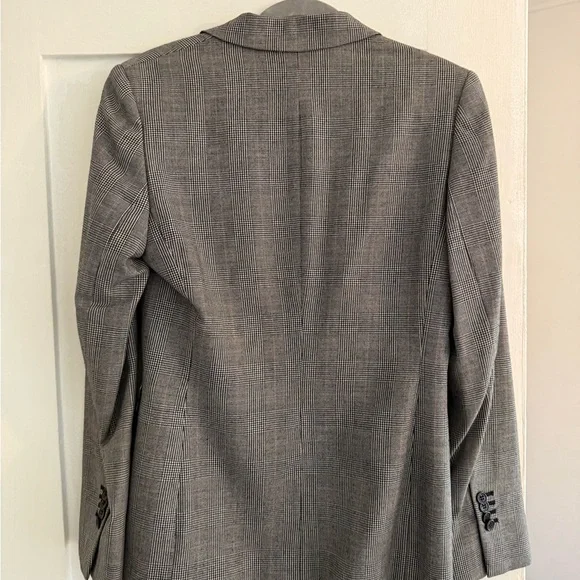 Brooks Brothers Charcoal Plaid Blazer Gray - Picture 3 of 3